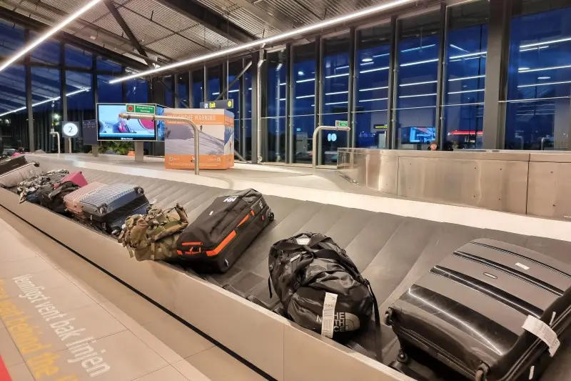 トロムソ空港の荷物受け取りエリア