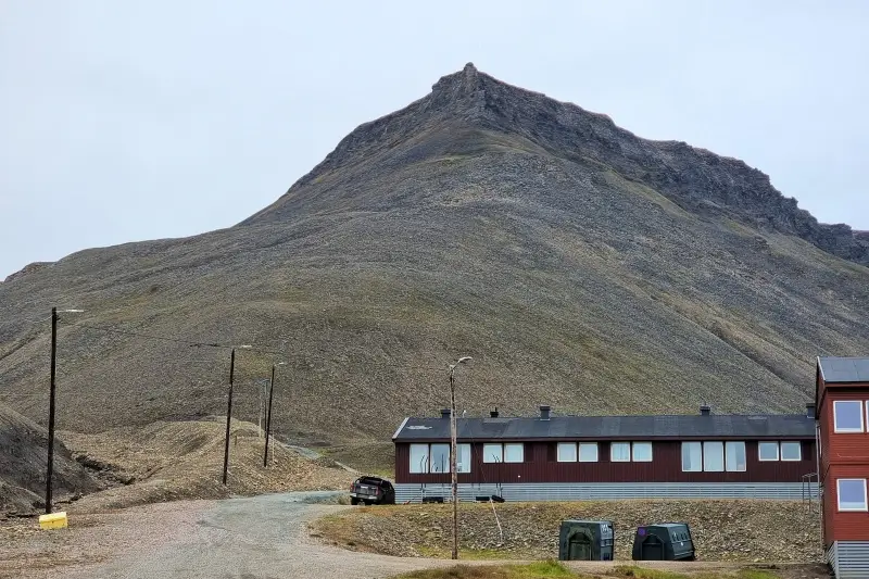 Funken Lodge裏手に広がる山の斜面