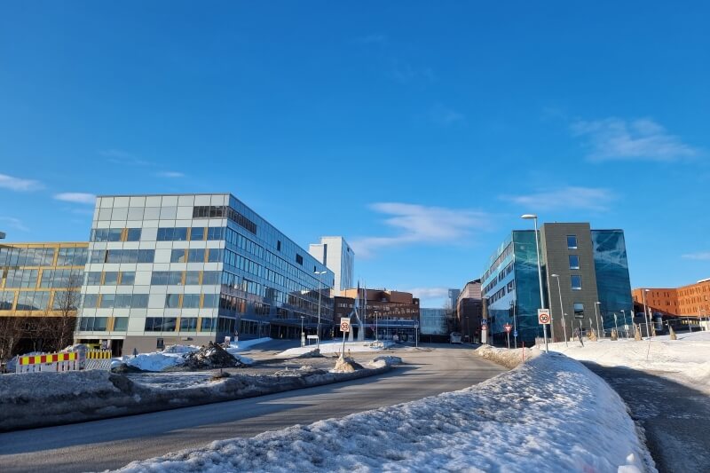 北ノルウェー大学病院の外観