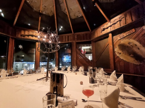 ロングイェールビーンにあるRestaurant Kroa店内の雰囲気